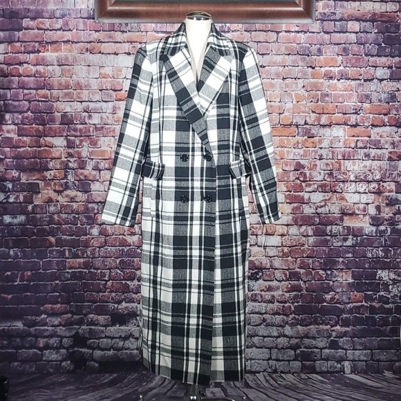 Halogen Double Breasted Check Coat -Plus Size NWT - Picture 2 of 8
